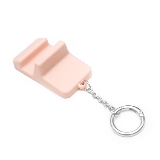 Holder Keychain Pendant Portable Plastic Phone Stand Mini Desk Cellphone