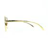 Excellent MIUMIU sunglasses Teardrop eyewear gold Women SMU A56 Used