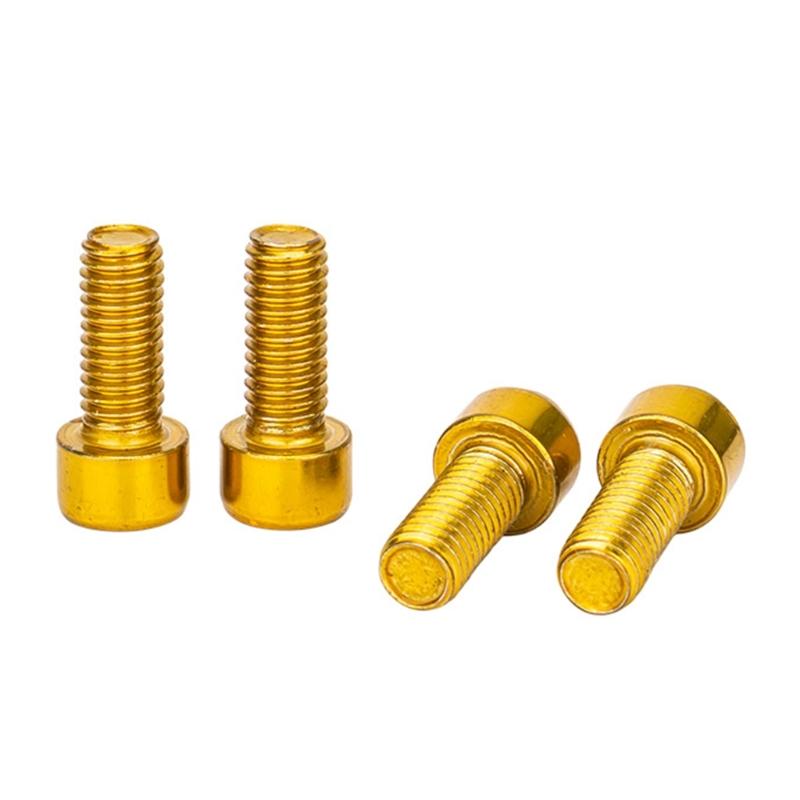 4Pcs 5x12mm Bike Water Bottle Cage Bolts Hexagons Socket Head Bolts Stainless Steels Screws Mountain Bike Accessories
