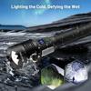 High Power Torch With COB Zoomable Super Powerful Led Flashlight Rechargeable Tactical Flashlight 18650 Usb Camping Lamp