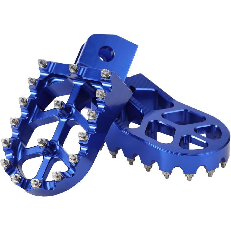 Dirt Bike Fußrasten Breitere Fußrasten Rast CNC für TTR 125 TTR125LE 05-24 TTR125L 05-08 TTR125E 05-09 Blau