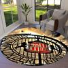 Sunderland AFC Round Area Rug,Carpet Rug for Living Room Bedroom Sofa Playroom Decor,Non-slip Floor Mat