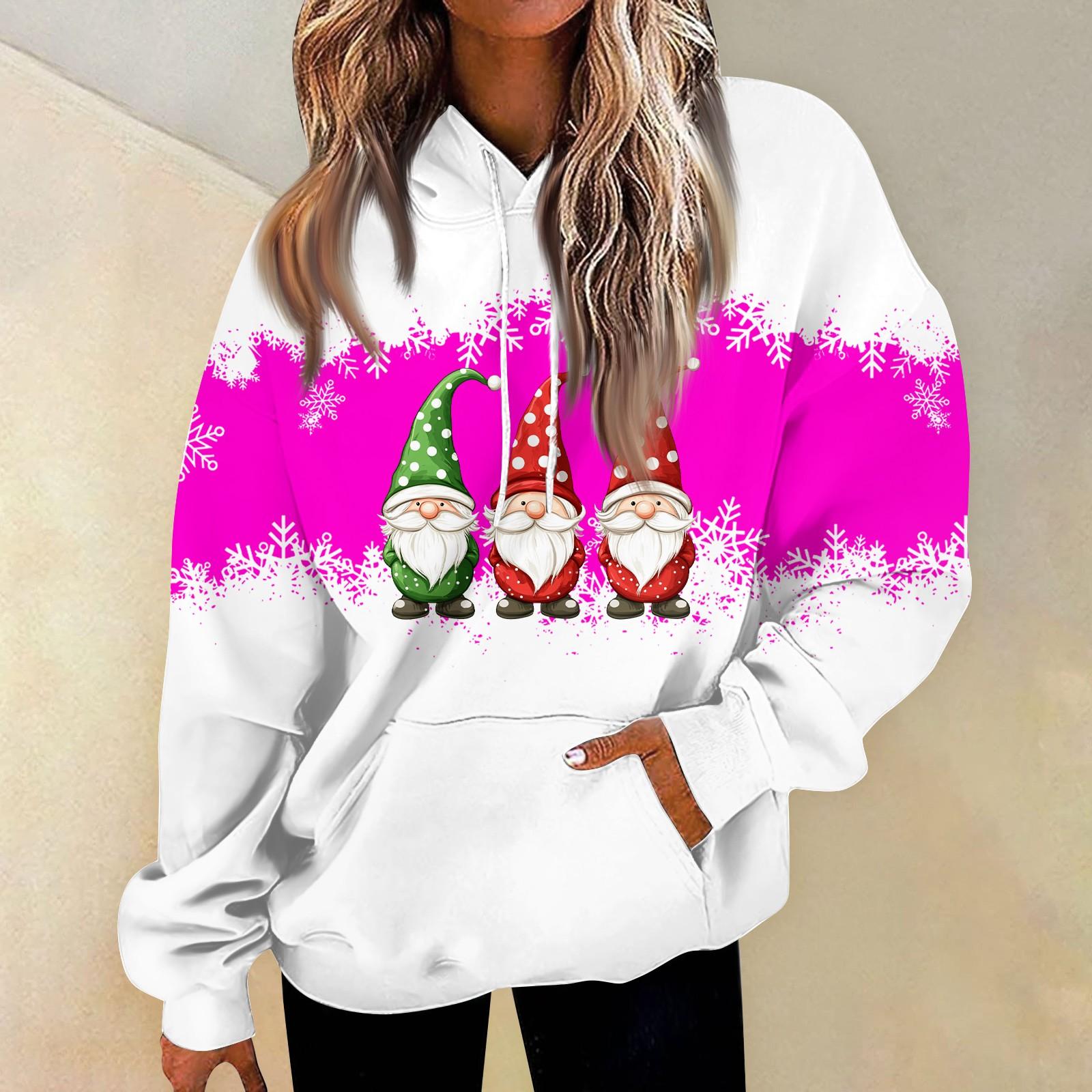 

Женские повседневные модные пуловеры с длинными рукавами и принтом, толстовки с капюшоном L