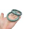 Guizhou Light Green Jadeite Bangle: Jade Stone Bracelet with Floating Flower Design & Certificate for Women