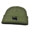 Cute Knit Beanies Embroidery Knit Cap Casual Embroidered Cat Knitted Hat  Winter