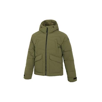 Big Baffle Verstellbare Stretch-Daunenjacke mit Kapuze Herren Oberbekleidung Grün GT6535