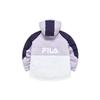 Fila Fusion Loose Color Block Hooded Warm Down Jacket Women outerwear Light-Lavender T11W241904F-VT