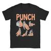 Unisex Womens TShirts Punch Monkey Comic Style Art Novelty Cotton Tee Shirt Short Sleeve T Shirt O Neck Clothing Original