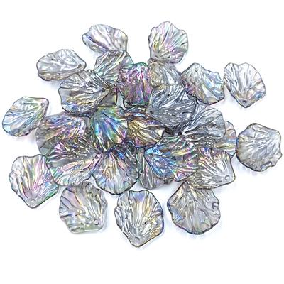 Manual Accessories Fashion 10pcs AB Colorful Acrylic with Holes Cabbage Leaf Petal Beads for Jewelry Making Handmade Material