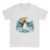 Grappige Resist Pinguïns Protest tegen Tarieven Heren T-shirts Vleugels Omhoog Uniek T-shirt Ronde Hals T-shirt 100% Katoen 6XL Top