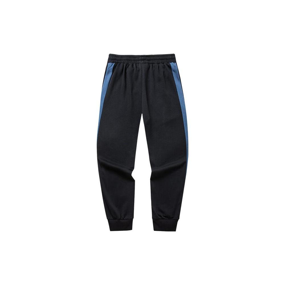 ANTA Life Collection Knitted Sweatpants Men's Blue Thickened Cuffed Pants 952148746-5