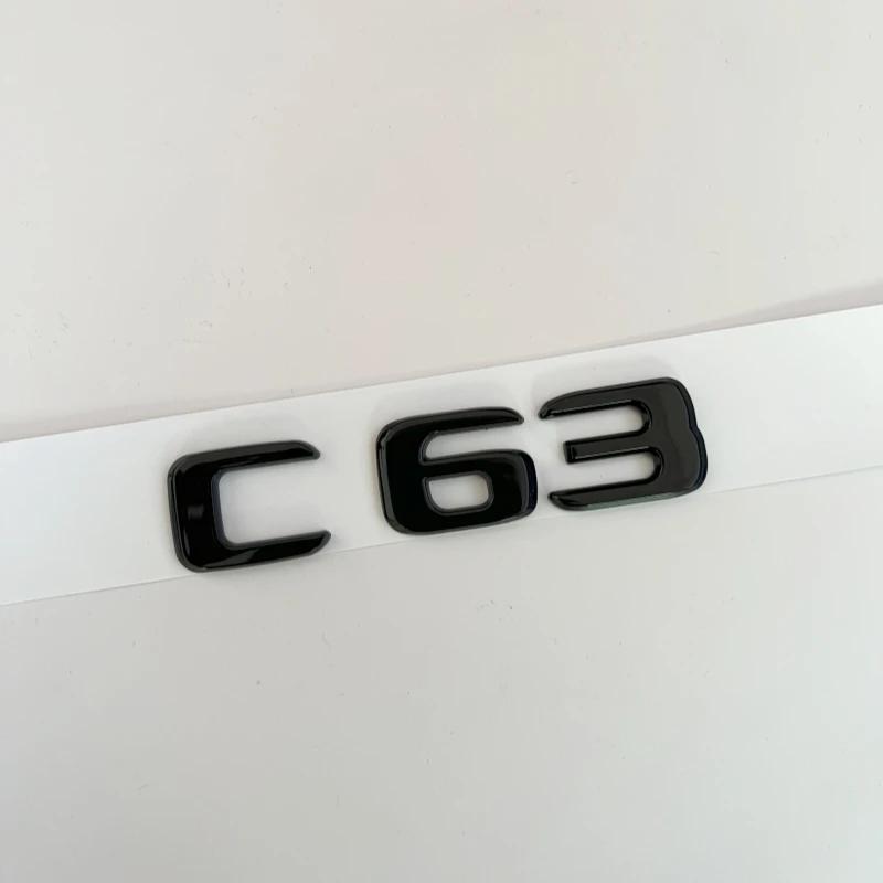 Car Trunk Letters Logo Alphabet Badge Emblem Sticker For Mercedes Benz C Class C43 C53 C63 C200 C260 C300 4 Matic W204 W205 W206