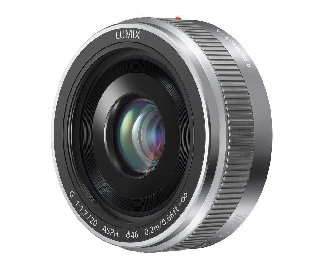 Panasonic Einzelfokus-Objektiv für Micro Four Thirds Lumix G II Silber 20mm/F1.7 ASPH. H-H020A-S