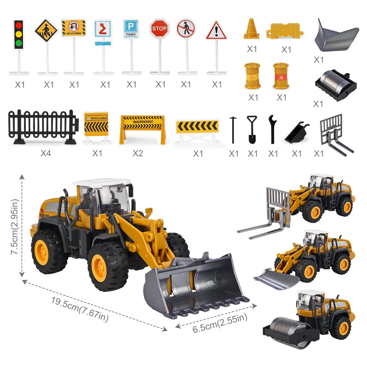 Inertia High-Quality Bulldozer Collection kit High-Quality Boys Play sets High-Quality Alloy High-Quality Car Construction set High-Quality Suitable