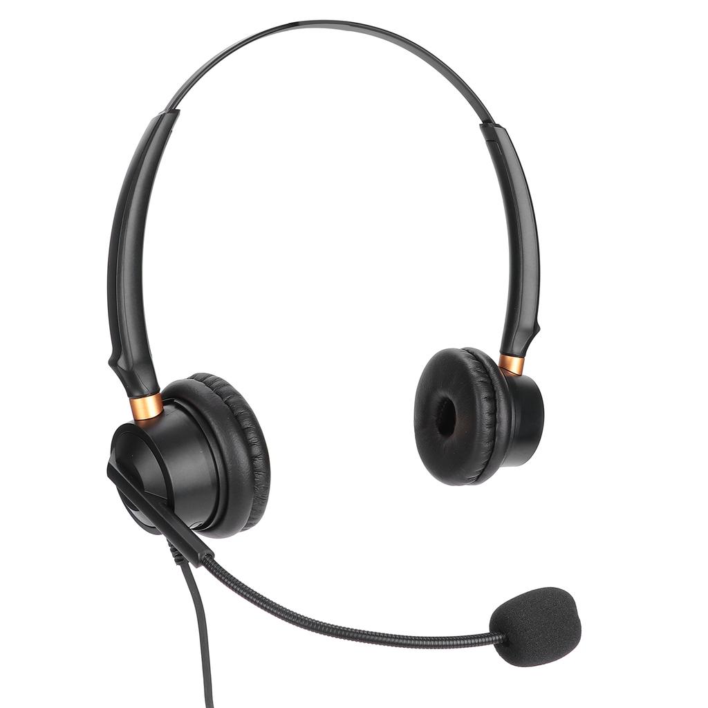 Business Headset 2.5mm Business Headset HandsFree Telephone Headset with Noise Canceling Mic and