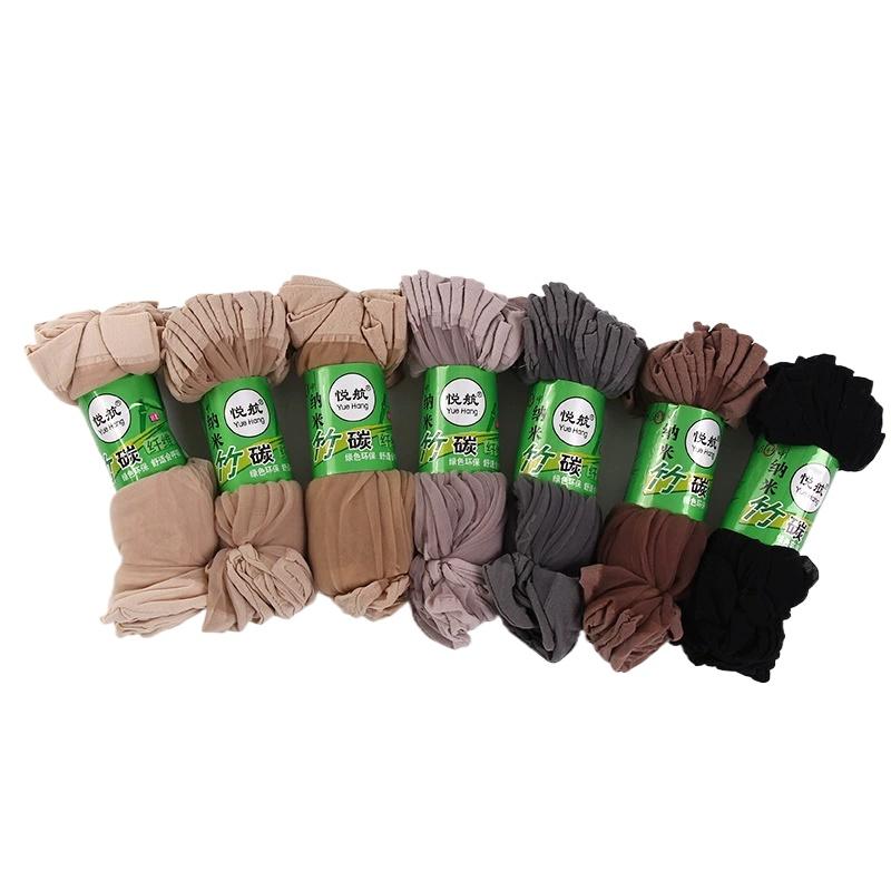 10 Pairs Women's High Elastic Thin Socks Lot Breathable Silk Seamless Socks Balck Beige Coffee