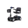 Trottinette électrique compacte 4 roues 300 W pour seniors, bleue