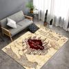 The Marauder's Map On A Castle In The Desert Non Slip Flannel Carpet By Ho MeLili For Home Decoration