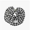 Ganni Check Crinkle Taffeta Scrunchie Hairband A6843 004