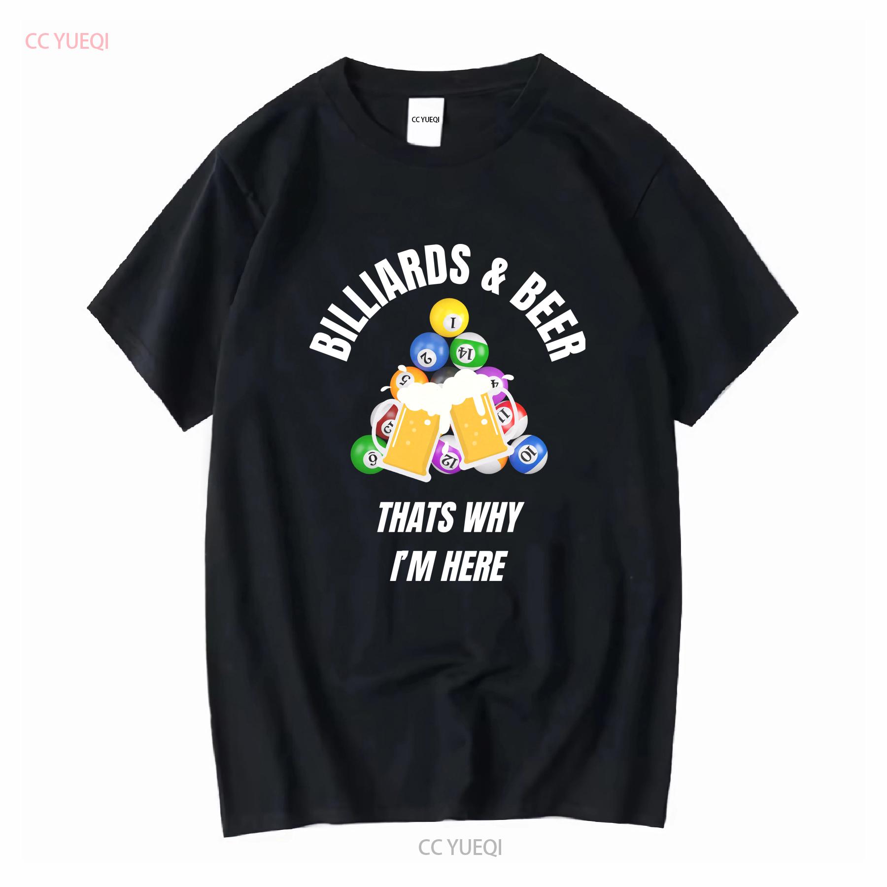 

Billiards Beer T Shirt Funny Casual Perfect for Bar Nights Pool Players long or short sleeves vintage Washed graphic Slightly 4XL