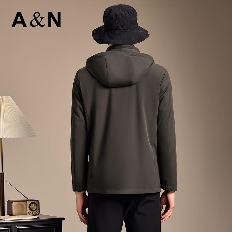 Men's High-Elastic Outdoor Down Jacket with Detachable Hood