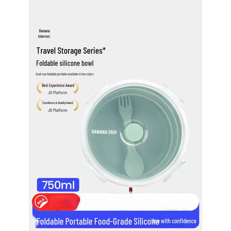 

Folding Silicone Travel Bowl & Food Container