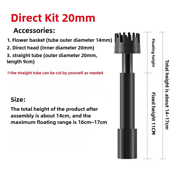 

DIY Black Aquarium Skimmer PVC Lily Pipe Spin Surface Inflow Outflow Water Plant Tank Filter Cleaning Fish Tank Accessories New