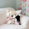 Cute Anime C-Chobits Kawaii Throw Pillow Covers Pattern Cushion Cover Suitable For Sofa Bedroom Car Pillow Cover