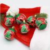 6Pcs Christmas Decorative Balls Green Xmas Tree Pendants Red Snowflake Branches Style Home Christmas Party Decoration Toy Balls