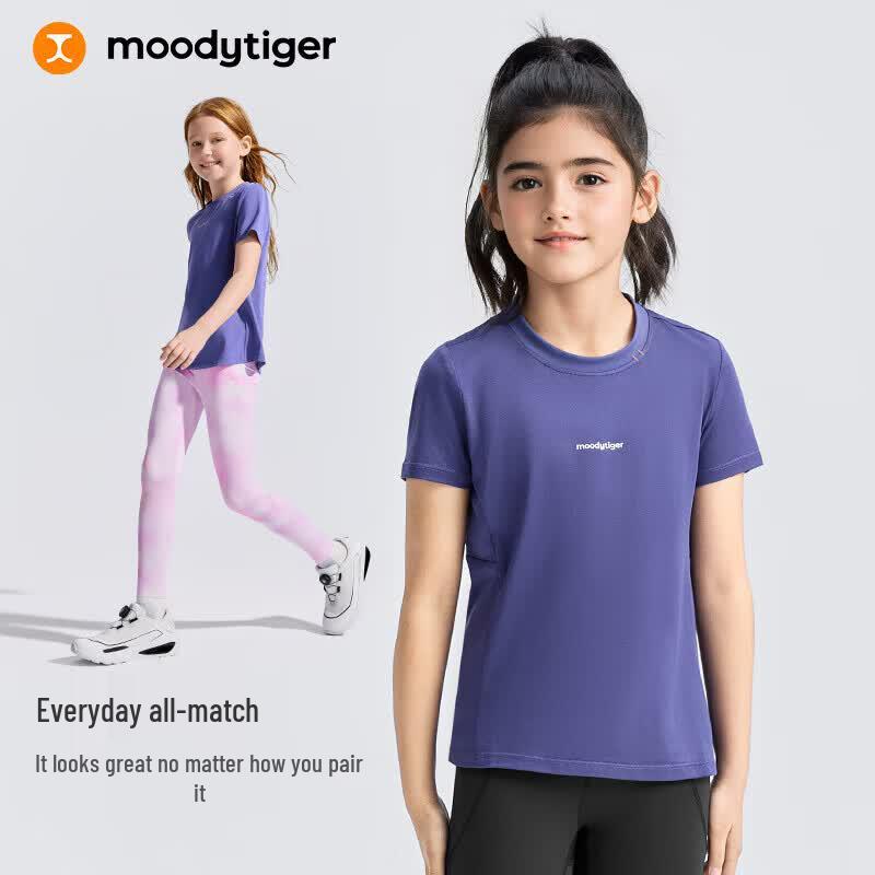 Moodytiger Girls' Short Sleeve Athletic T-Shirt