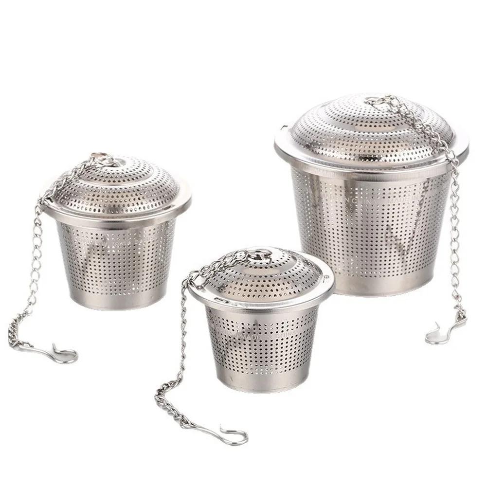 

3 Pcs Filter Ball 6.5*4.4*5cm 4.4*2.9*3.2cm 304 Stainless Steel Spice Ball Tea Infuser Filter Cup For Cooking Soup Coffee SML China Mainland