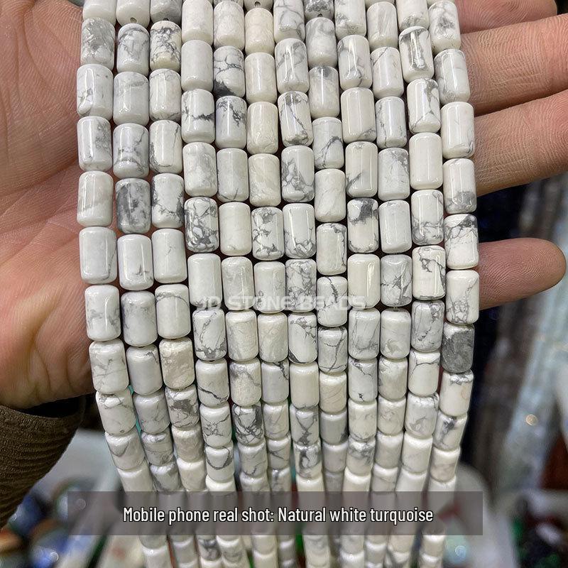 6x10mm Jingde Crystal Agate Cylindrical Loose Beads for DIY Jewelry Accessories