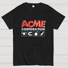 Acme Corporation Maglietta Casual Fresca in Cotone Larga
