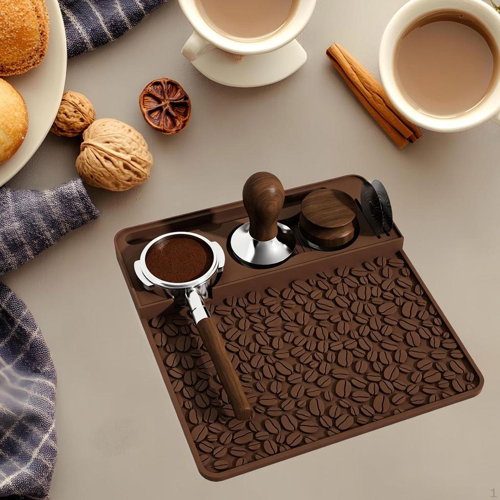 Silicone Espresso Mat, Practical And Non-slip, Coffee Accessory for Countertop Office