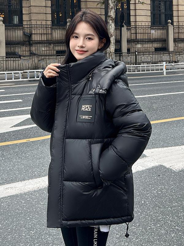 Cotton clothes women's winter windproof thickened loose Korean version short bread clothes jacket simple and versatile