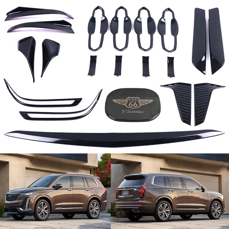 

Совместим с Cadillac XT6 2019 года: Накладка на дверную ручку, Передние и задние противотуманные фары, Задний спойлер, Боковая накладка, Задняя накладка и Внешние аксессуары
