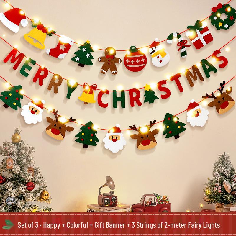 Christmas Tree Ornaments: Festive Banners, Lights & Hanging Decorations