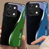 Kreative Kurve Für OnePlus Nord 3 5 6T 7 Pro 8 12 10T Reno8 Lite 5G 10R Nord N30 Hartschalen-Schutzhülle aus gehärtetem Glas Schwarz