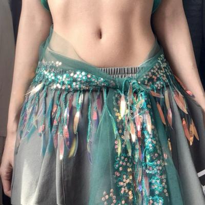 Hip Hop Dance Sequin Hip Scarf Waist Chain Streetwear Fashion Belt Extender Jazz Belly Dance Performance Wear