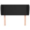 Vidaxl Wingback Headboard, Black, 83X23X78/88 Cm, Faux Leather