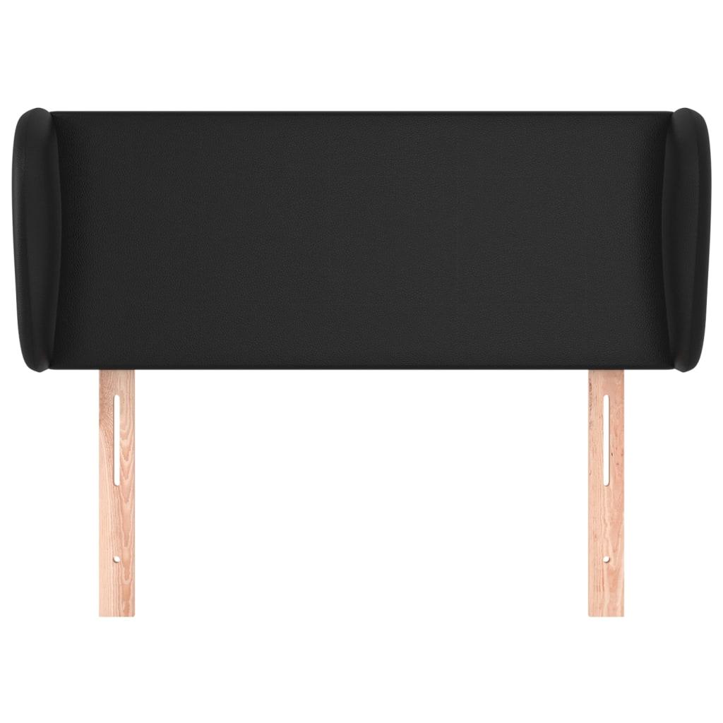 Vidaxl Wingback Headboard, Black, 83X23X78/88 Cm, Faux Leather