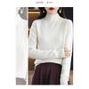 Autumn Winter Sweater Women Half High Neck Long Sleeve Top Loose Slim Versatile Pullover Knitwear Casual Knitted Jumper