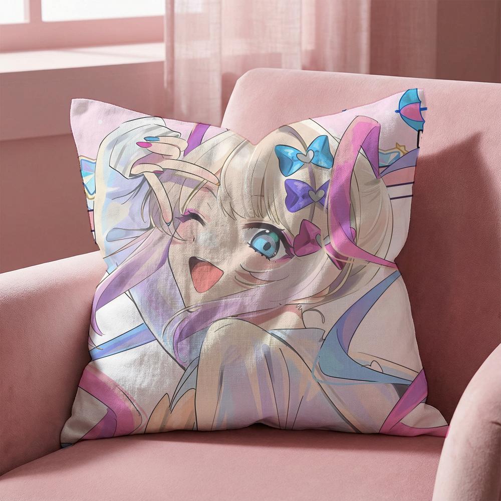 Kawayii Needy Streamer Overload Cushion Cover Multi-Scene Pillow Cover for Home & Car - Reversible, Soft & Durable for Daily Use