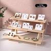 2/3/4 Layer Wooden Jewelry Display Stand Multi Functional Ornament Organizer  Display Props