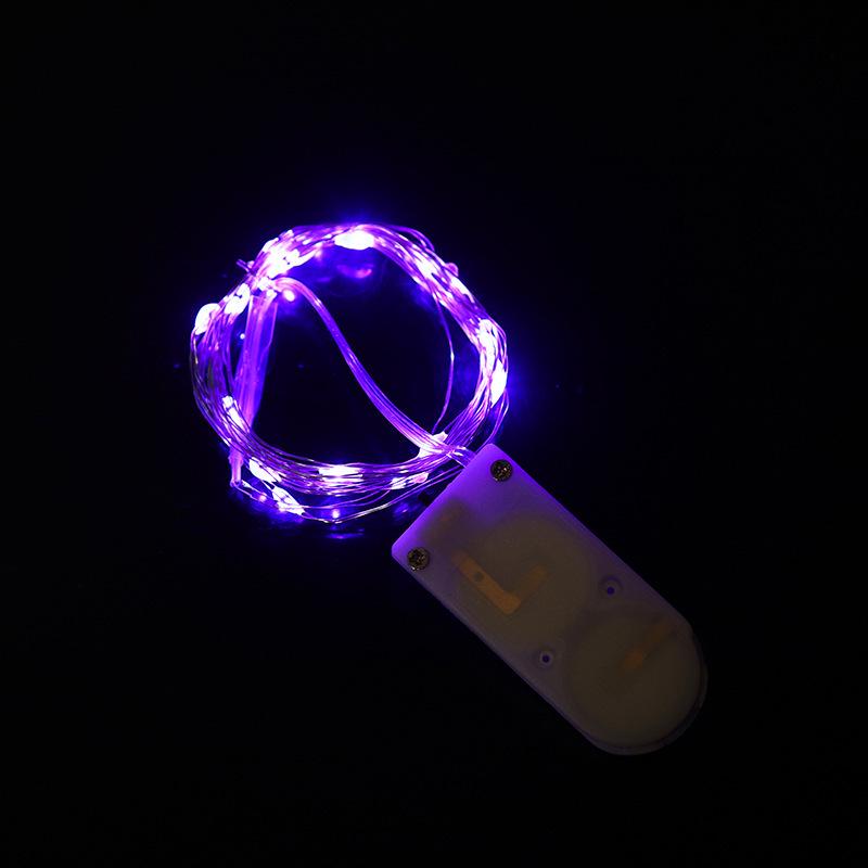 LED Fairy Lights String: Small Copper Wire Decoration with Battery Box, Ideal for Christmas and Outdoor Atmosphere Lighting.