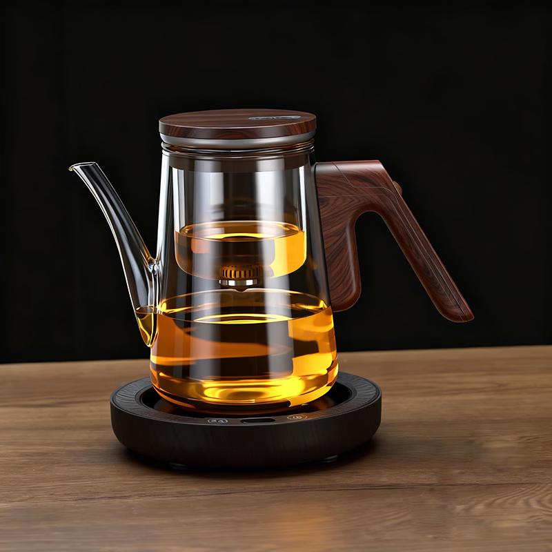 Magnetic Floating Glass Teapot Set