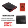 Coin Purse Genuine Leather Coin Case Tochigi Leather Box Type Large Capacity Made In Japan Small Slim Wallet Men's (Black)