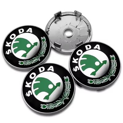 4 Stück 60mm Auto Styling Radnabendeckel Felgenabdeckung Abzeichen Emblem Für Skoda Octavia Fabia Rapid Superb Kodiaq Scala Karoq VRS