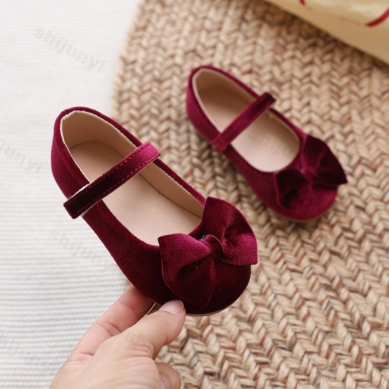 Girl Princess Shoes Spring Autumn New Round-toe Children Mary Jane Shoes Bowknot Soft Fashion Kids Causal Ballet Flat Shoes