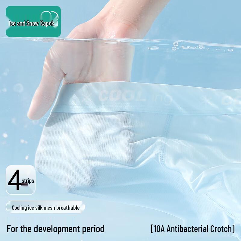 Teen Boys  Ice Silk Mesh Boxer Briefs 3XL